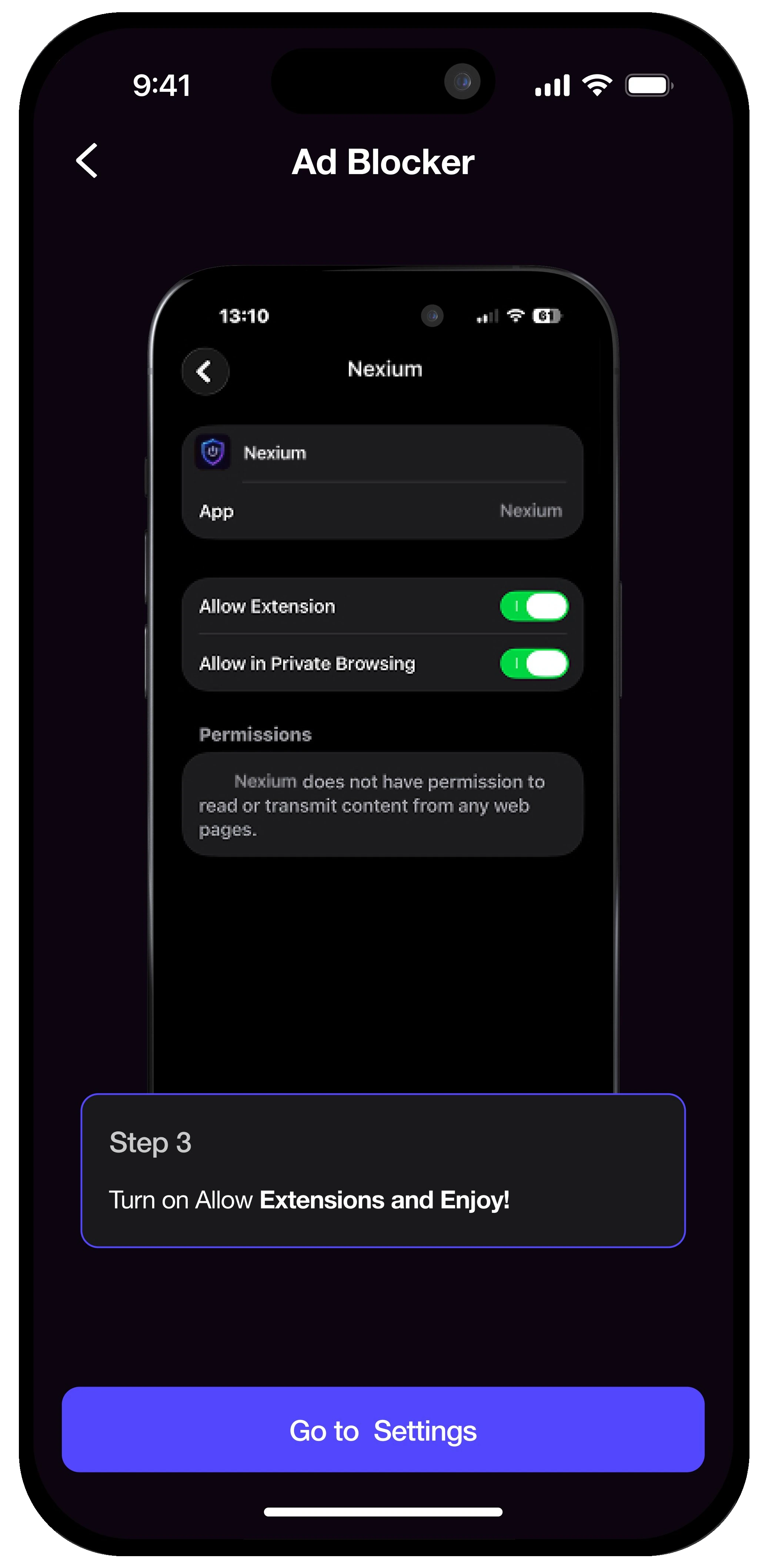 Easy setup